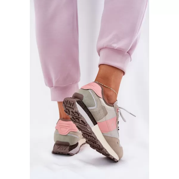  Дамски маратонки BIG STAR RR274243 PINK/GREY Big Star Shoes 