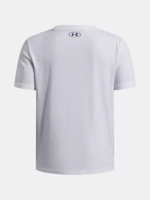 Момчешка тениска UNDER ARMOUR B LOGO BLUR SS 6009280-100 БЯЛО