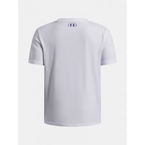  Момчешка тениска UNDER ARMOUR B LOGO BLUR SS 6009280-100 БЯЛО 