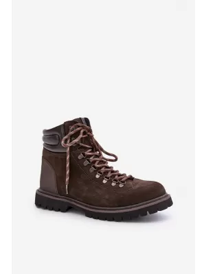 Мъжки обувки BIG STAR OO174644 BROWN/BEIGE Big Star Shoes