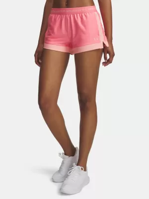 Дамски шорти UNDER ARMOUR TECH PLAY UP 3IN COLORBLOCK 6010875-600 РОЗОВО