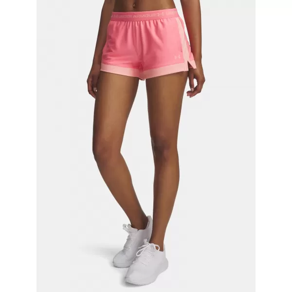  Дамски шорти UNDER ARMOUR TECH PLAY UP 3IN COLORBLOCK 6010875-600 РОЗОВО 