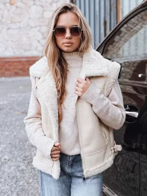Дамски елек DSTREET TY5238 БЕЖОВО
