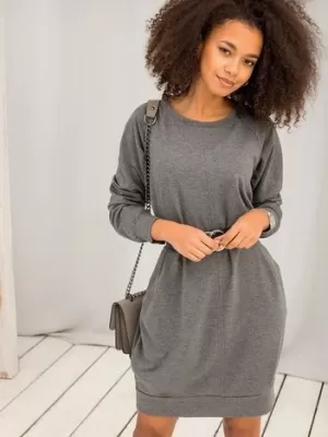 Рокля BASIC FEEL GOOD RV-TU-5184.93P ТЪМНО СИВО