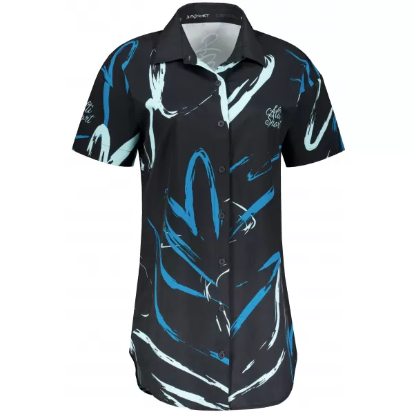  Дамска премиум риза ALTISPORT VOJ/ALW049KOS01 ЧЕРНО И СИНЬО 