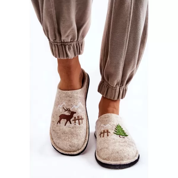  Дамски чехли BIG STAR KK276016 BEIGE Big Star Shoes 