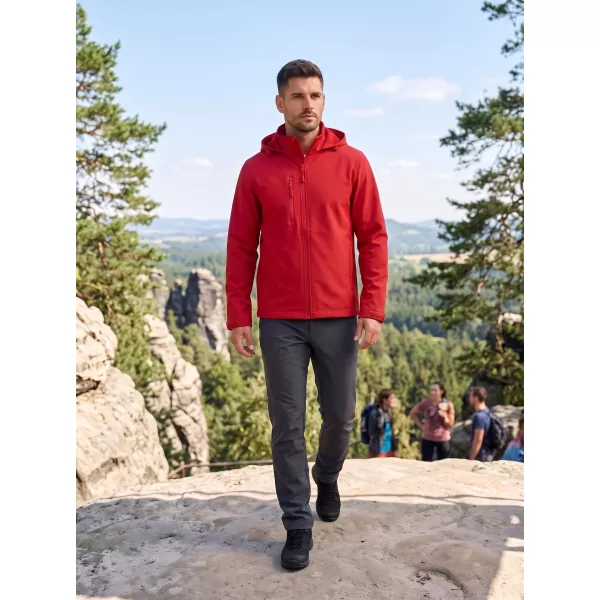  Мъжко софтшел яке ALTISPORT NoPrint NP/ALM845 ЧЕРВЕНО 