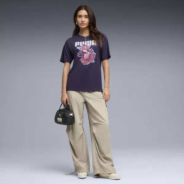  Дамска тениска PUMA GRAPHICS RELAXED TEE BETTER 691908_64 ДЪЛБОКА СЛИВА 