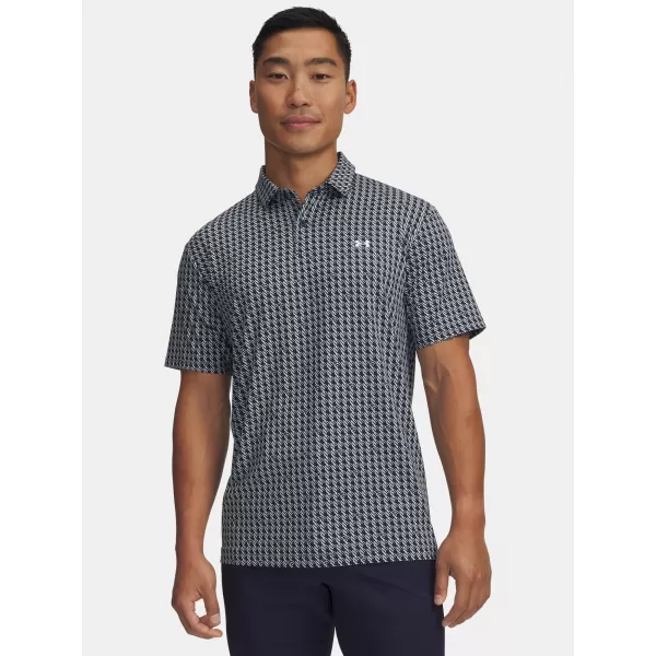  Мъжка тениска UNDER ARMOUR UA T2G PRINTED POLO 6012304-412 СИНЬО 