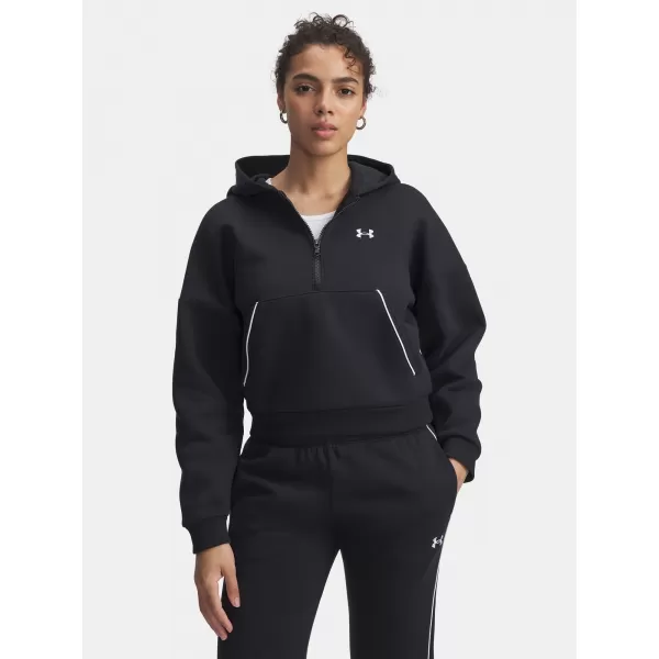  Дамски суичър UNDER ARMOUR RIVAL FLC PIPED HZ HOODIE 6003707-005 ЧЕРЕН 