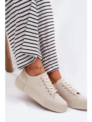 Дамски маратонки BIG STAR RR274407 BEIGE Big Star Shoes