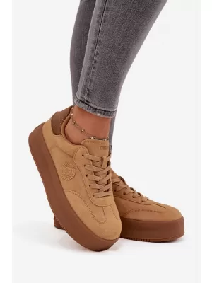 Дамски маратонки BIG STAR SS274762 BROWN/BEIGE Big Star Shoes