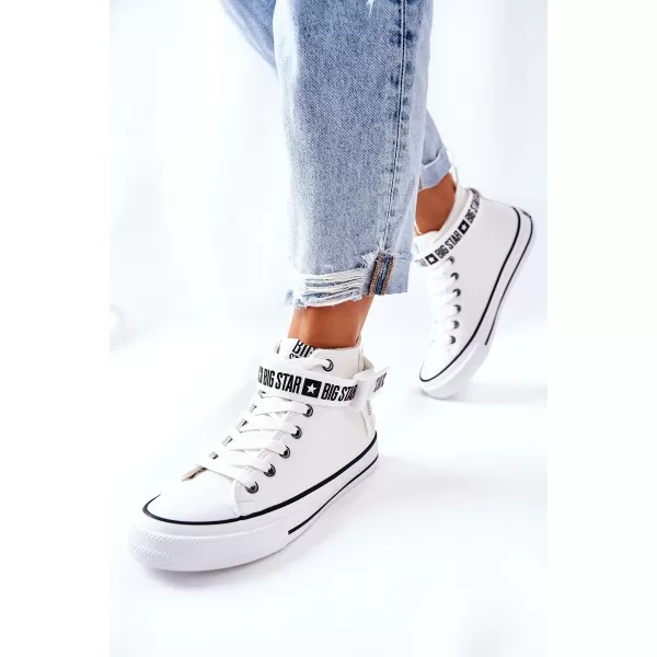  Дамски маратонки BIG STAR GG274027 WHITE Big Star Shoes 
