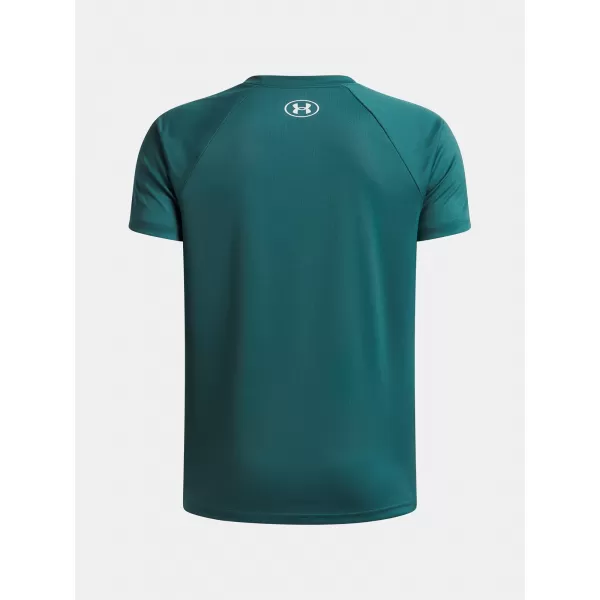  Момчешка тениска UNDER ARMOUR UA TECH SPLIT WORDMARK SS 1383010-338 ЗЕЛЕНО 