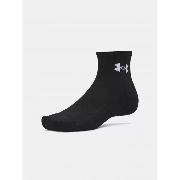  Чорапи UNDER ARMOUR PERFORMANCE COTTON 3P QTR 6009686-008 ЧЕРЕН 