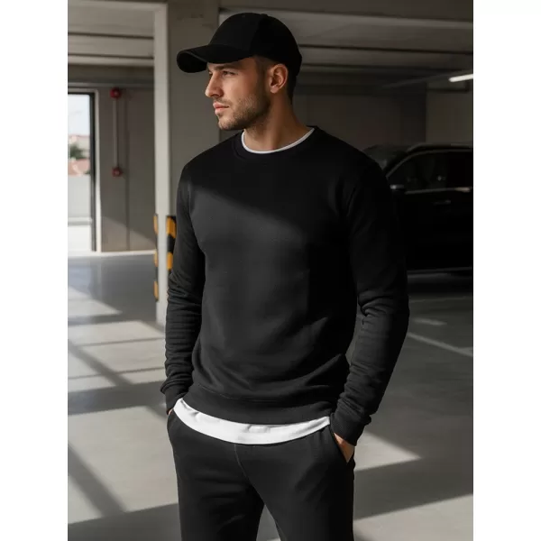  Мъжки суичър DSTREET BX2416 ЧЕРЕН 