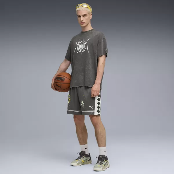  Мъжки шорти PUMA PITP ALL JAWS 6.5" SHORT 632918-01 ТЪМНО СИВО 