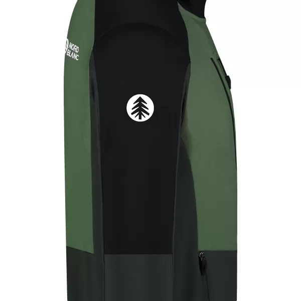  Мъжки суичър powerfleece NORDBLANC GROAN NBWFM8282 ТЪМНО ЗЕЛЕНО 