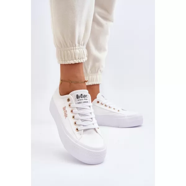  Дамски кецове LEE COOPER LCW-24-31-2725 БЯЛО 