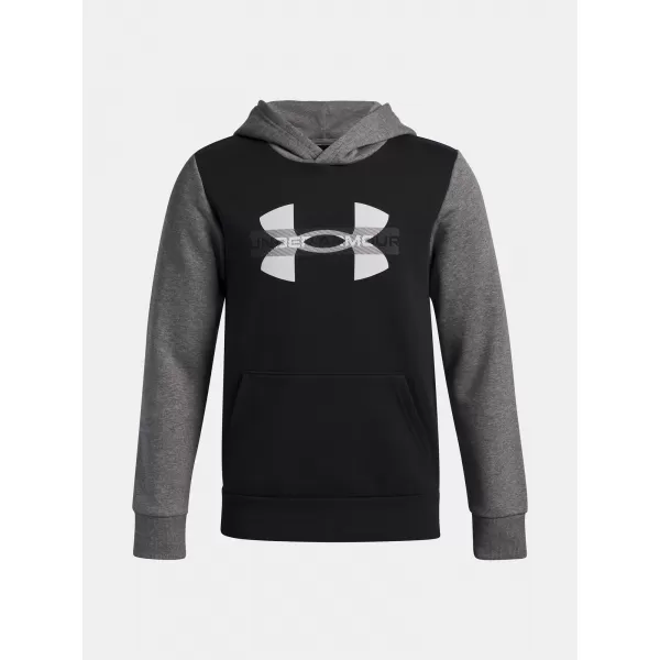  Суичър за момче UNDER ARMOUR UA RIVAL FLC CBLCK GRPHC HD 6004994-001 ЧЕРЕН 
