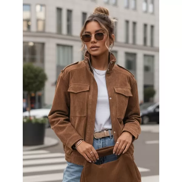  Дамско яке DSTREET TY5644 КАФЯВО 