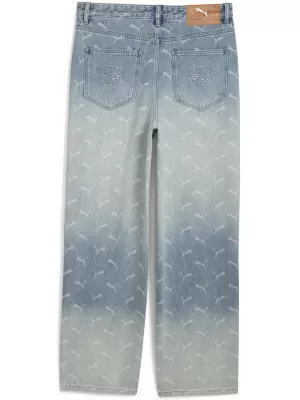 Мъжки панталон PUMA ROCKY LASER MONOGRAM DENIM 633428-01 ИЗБЕЛЯЛ ДЕНИМ/AOP