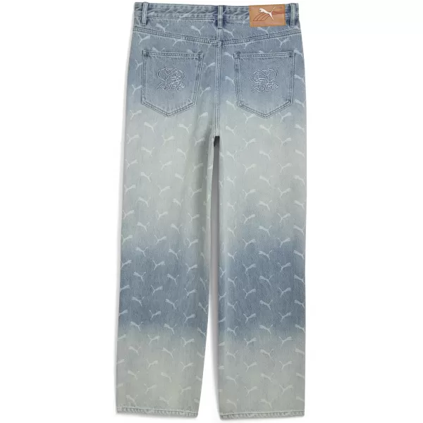  Мъжки панталон PUMA ROCKY LASER MONOGRAM DENIM 633428-01 ИЗБЕЛЯЛ ДЕНИМ/AOP 