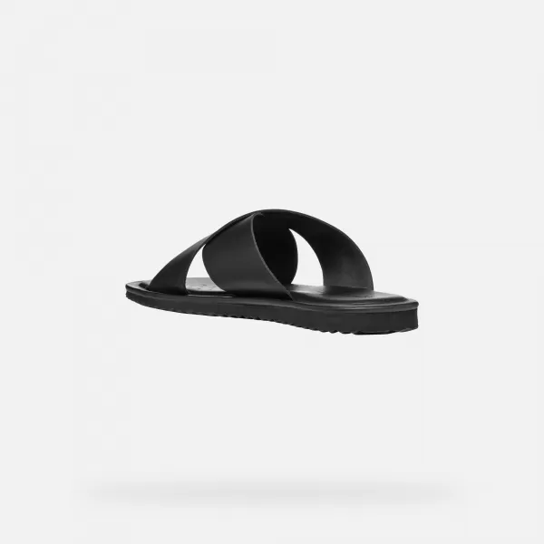  Мъжки чехли GEOX ERICE G002620 ЧЕРЕН 