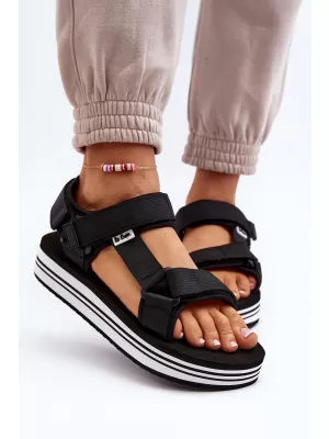Дамски сандали LEE COOPER LCW-24-05-2753L ЧЕРНО/БЯЛО