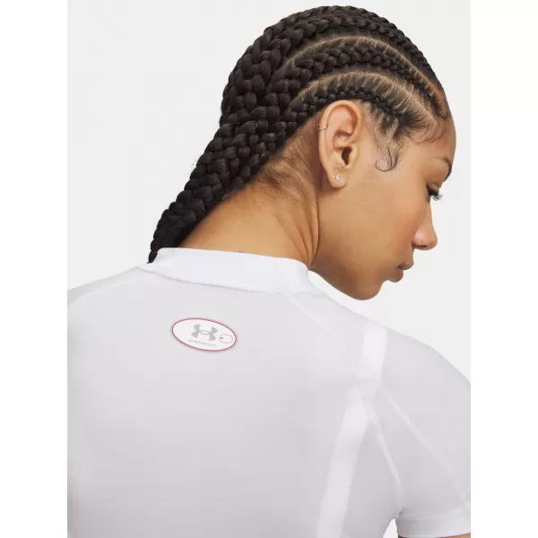 Дамска тениска UNDER ARMOUR HEATGEAR ELITE CROP MCK SS 6014710-100 БЯЛО 