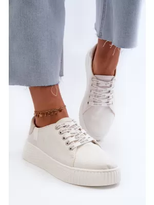 Дамски маратонки BIG STAR NN276001 WHITE Big Star Shoes