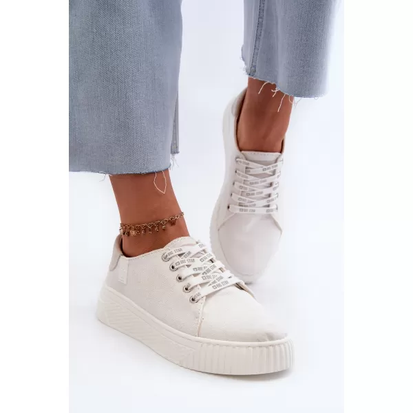  Дамски маратонки BIG STAR NN276001 WHITE Big Star Shoes 