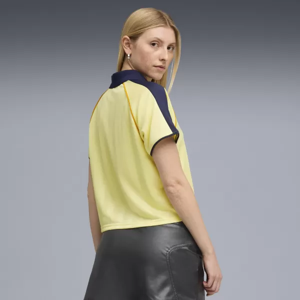  Дамска функционална тениска PUMA T7 RELAXED FOOTBALL JERSEY 632157-35 ЗЛАТНА ЛУНА 