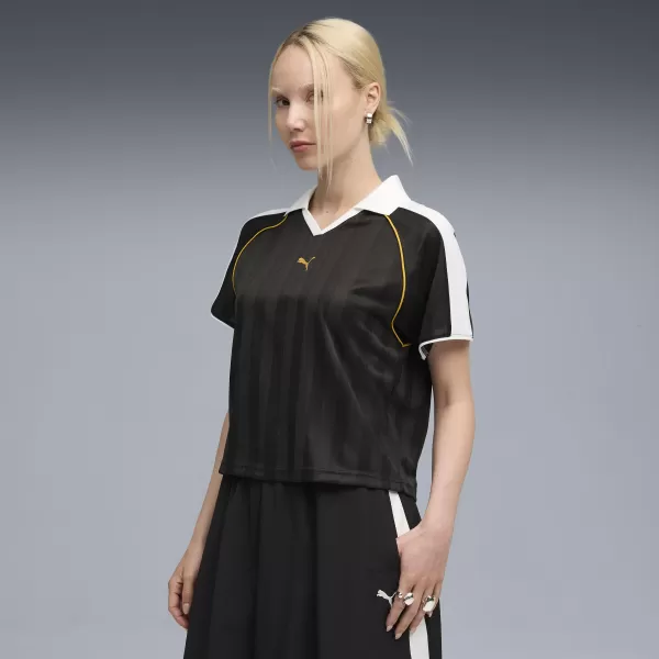  Дамска функционална тениска PUMA T7 RELAXED FOOTBALL JERSEY 632157-01 ПУМА ЧЕРНА 