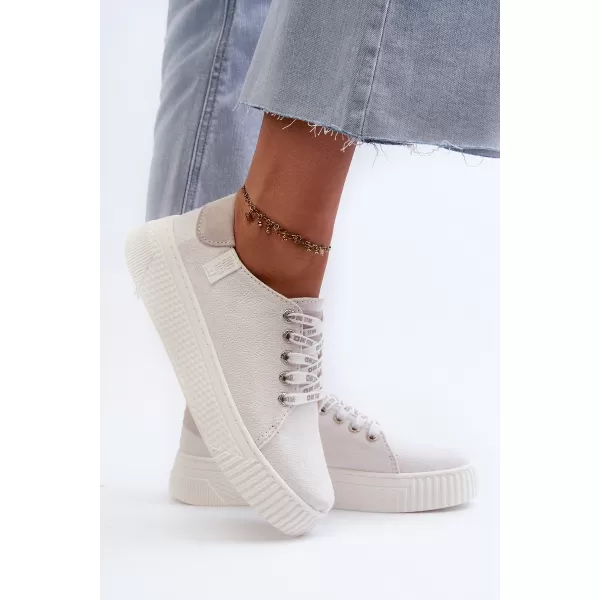  Дамски маратонки BIG STAR NN276001 WHITE Big Star Shoes 