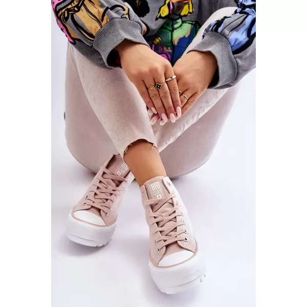  Дамски маратонки BIG STAR LL274157 NUDE Big Star Shoes 