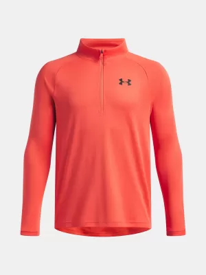 Суичър за момче UNDER ARMOUR TECH 2.0 1/2 ZIP 1363286-690 ЧЕРВЕНО