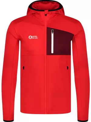 Мъжки суичър powerfleece NORDBLANC BRACKEN NBWFM8286 ЧЕРВЕНО