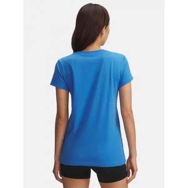  Дамска тениска UNDER ARMOUR UA LOGO SS 1356305-402 СИНЬО 