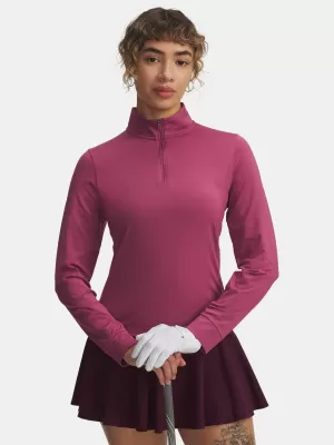 Дамска тениска UNDER ARMOUR UA DRIVE 1/4 ZIP 6003797-659 ЧЕРВЕНО