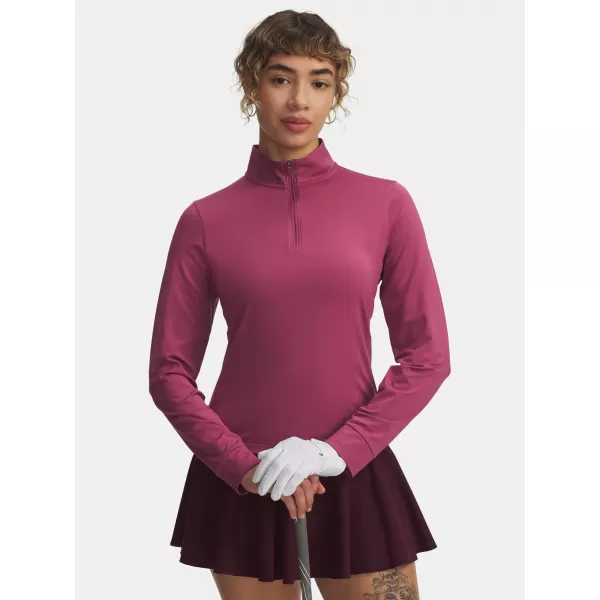  Дамска тениска UNDER ARMOUR UA DRIVE 1/4 ZIP 6003797-659 ЧЕРВЕНО 