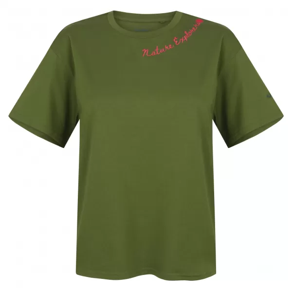  Дамска тениска HUSKY TEE NATURE L ЗЕЛЕНО 
