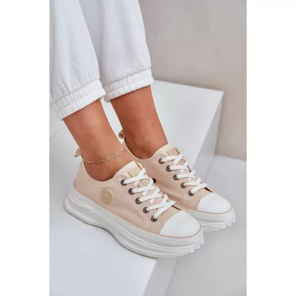  Дамски маратонки BIG STAR NN274127 BEIGE Big Star Shoes 