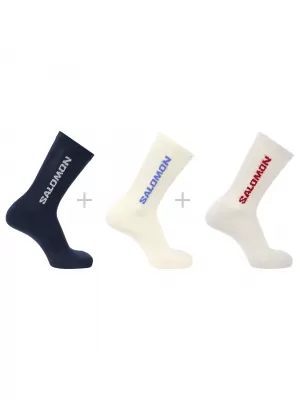 Чорапи SALOMON EVERYDAY CREW 3-PACK LC2911100 ОМАГЬОСАН/ВАНИЛОВ ЛЕД/ЛУННА СКАЛА