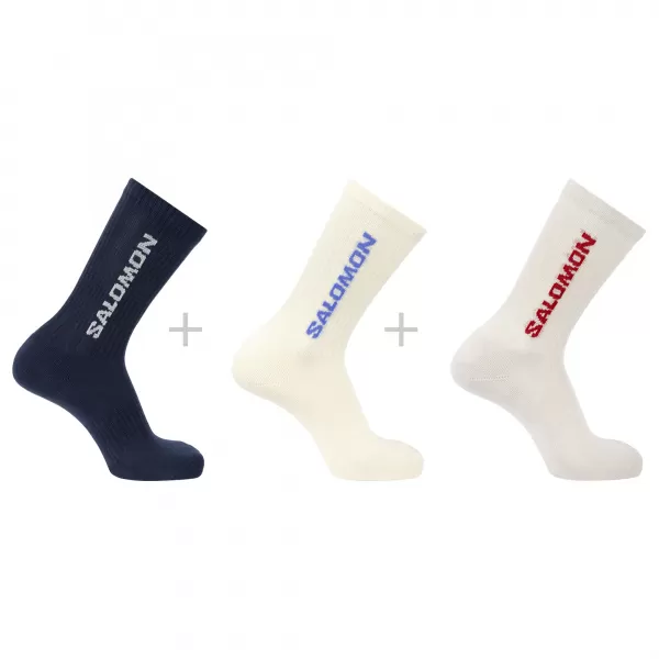  Чорапи SALOMON EVERYDAY CREW 3-PACK LC2911100 ОМАГЬОСАН/ВАНИЛОВ ЛЕД/ЛУННА СКАЛА 