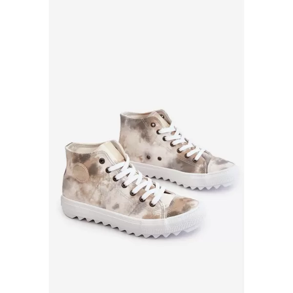  Дамски маратонки BIG STAR LL274047 WHITE/OLIVE Big Star Shoes 
