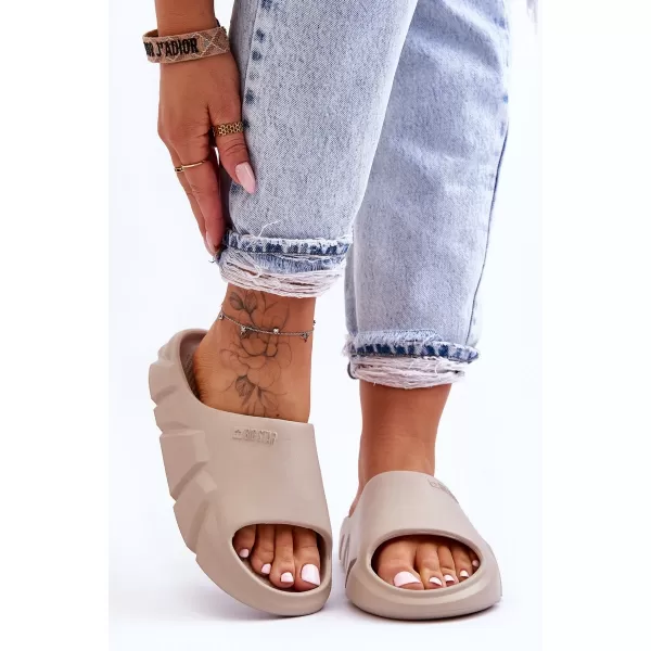  Дамски чехли BIG STAR LL274593 BEIGE Big Star Shoes 