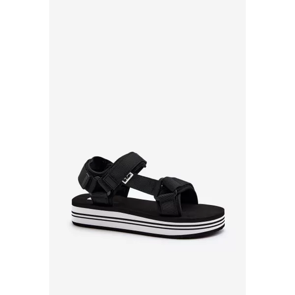  Дамски сандали LEE COOPER LCW-24-05-2753L ЧЕРНО/БЯЛО 