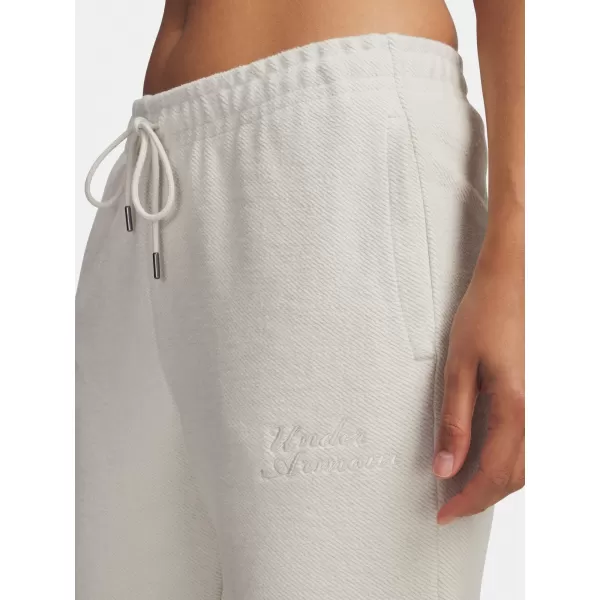  Дамски спортен панталон UNDER ARMOUR ICON TERRY VARSITY JOGGER 6004858-110 БЯЛО 