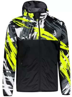 Мъжко първокласно яке софтшел ALTISPORT VOJ/ALM039JACK01 ЧЕРНО И ЖЪЛТО